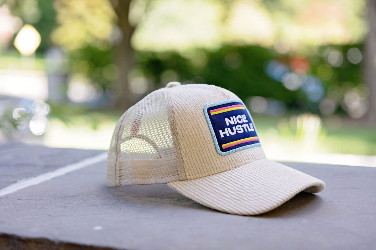 Nice Hustle Corduroy Trucker Hat