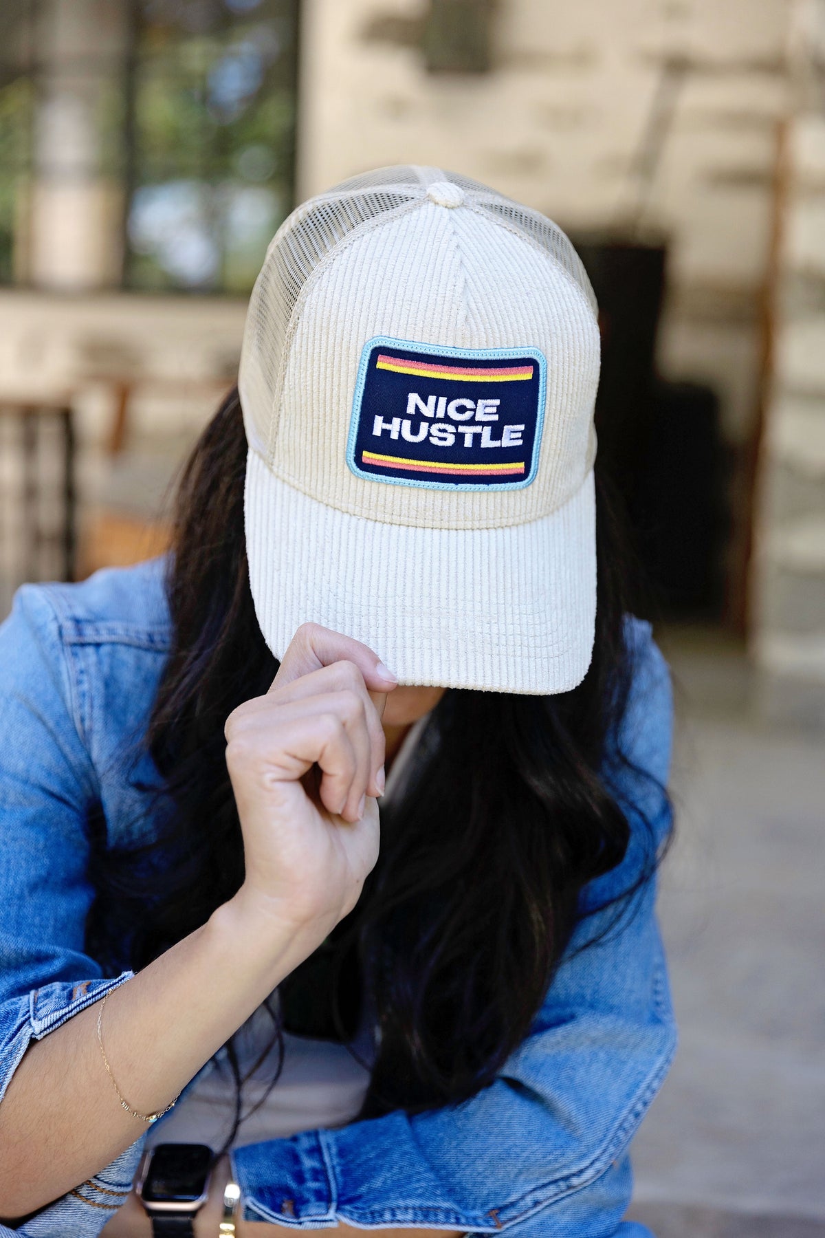 Nice Hustle Corduroy Trucker Hat