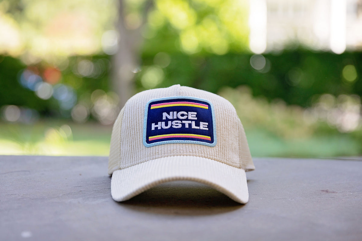 Nice Hustle Corduroy Trucker Hat