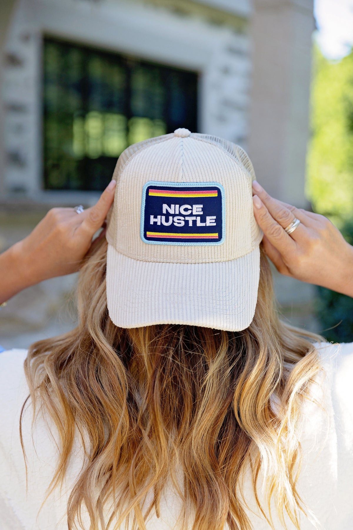 Nice Hustle Corduroy Trucker Hat